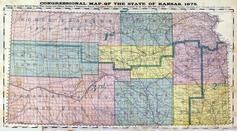 Kansas State Congressional Map, Johnson County 1874